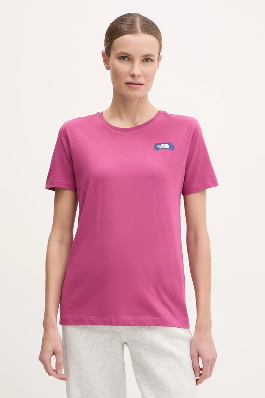 Odzież The North Face t-shirt Outdoor Graphic NF0A8C226EO1 różowy