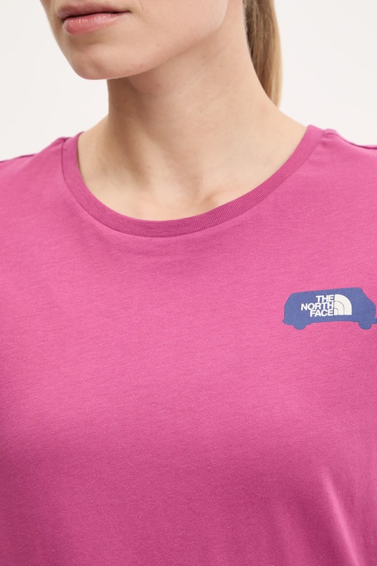 The North Face t-shirt Outdoor Graphic NF0A8C226EO1 różowy
