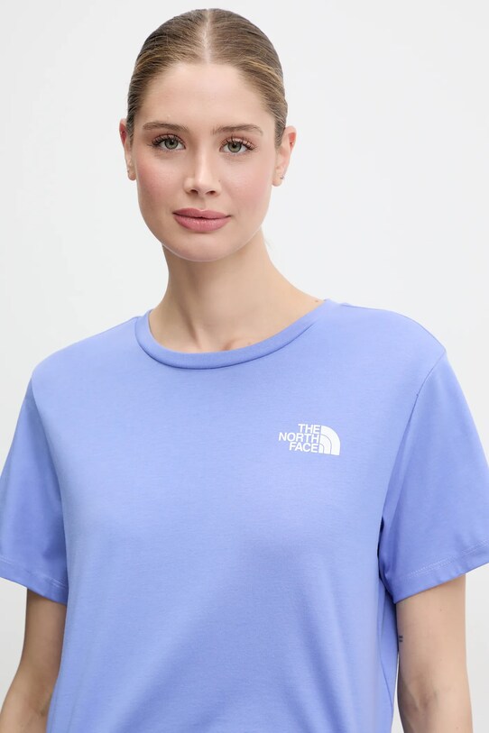 Tričko The North Face Simple Dome Cropped Slim fialová NF0A87U40YI1