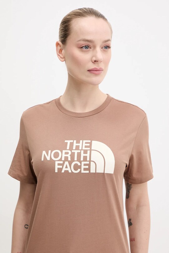 The North Face tricou Relaxed Easy maro NF0A8A6GAIA1