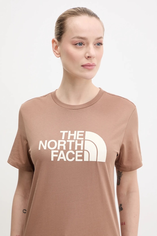 The North Face t-shirt Relaxed Easy brązowy NF0A8A6GAIA1