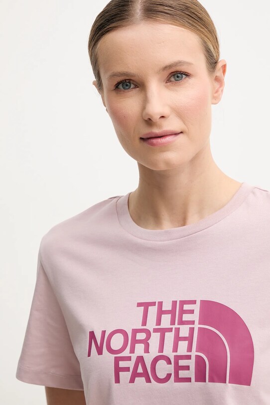 Тениска The North Face Easy Relaxed розов NF0A8A6HA1O1