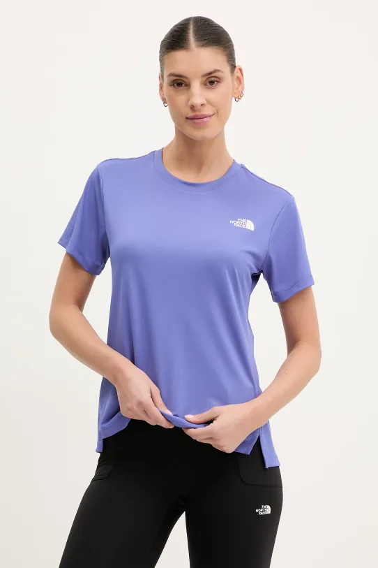 The North Face t-shirt sportowy Flex regular fioletowy NF0A8BRR6IF1