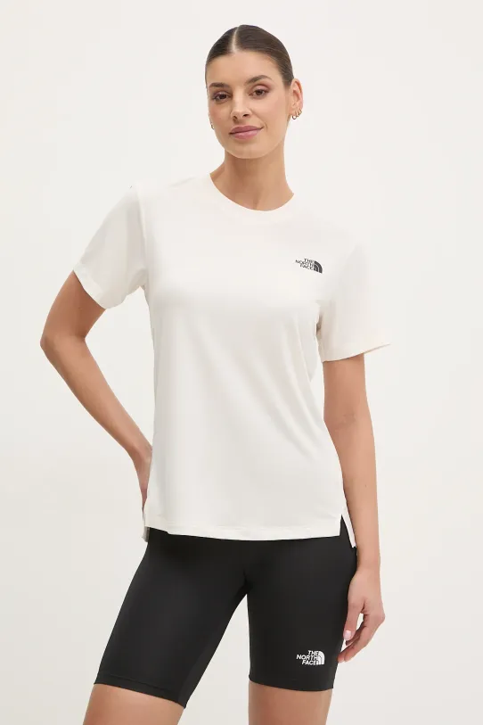 The North Face t-shirt sportowy Flex regular beżowy NF0A8BRRQLI1