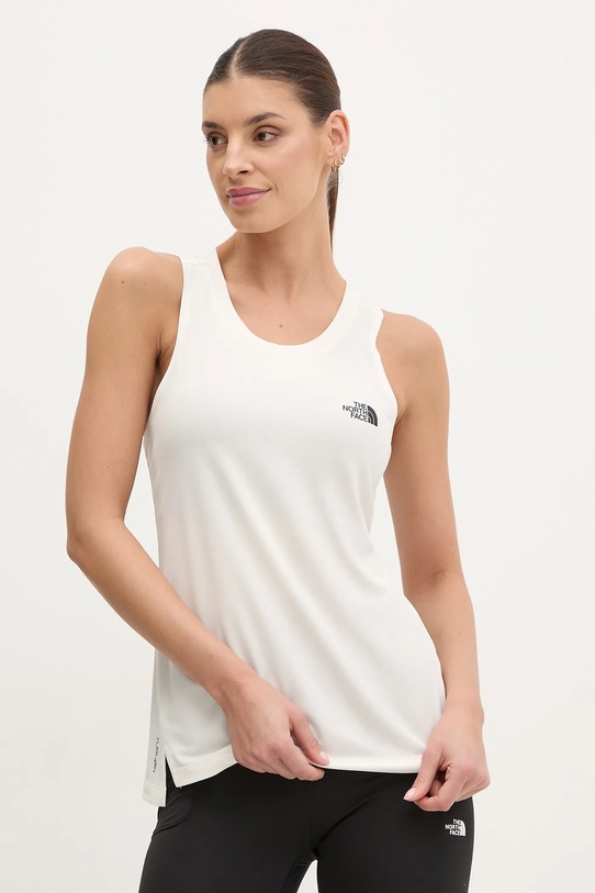 Sportovní top The North Face Flex hladký béžová NF0A8BRTQLI1