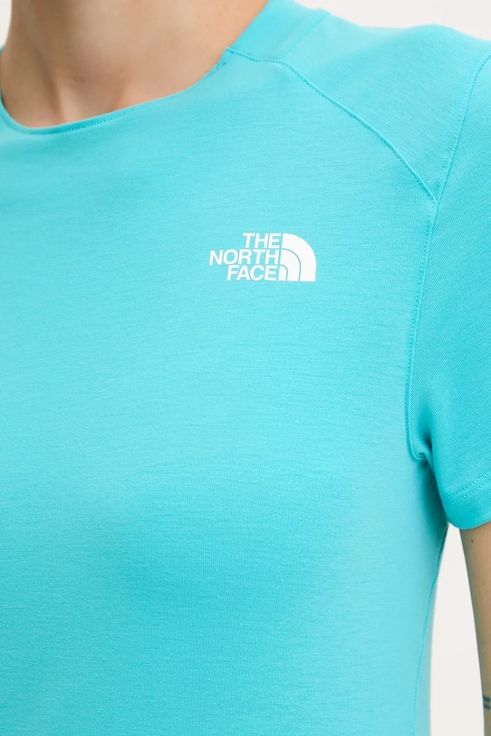 The North Face t-shirt sportowy Lightning Alpine NF0A8BT56IB1 turkusowy