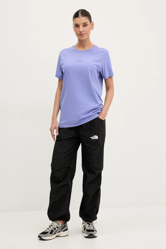 The North Face pamut póló Nature Relaxed lila NF0A8BVW0YI1