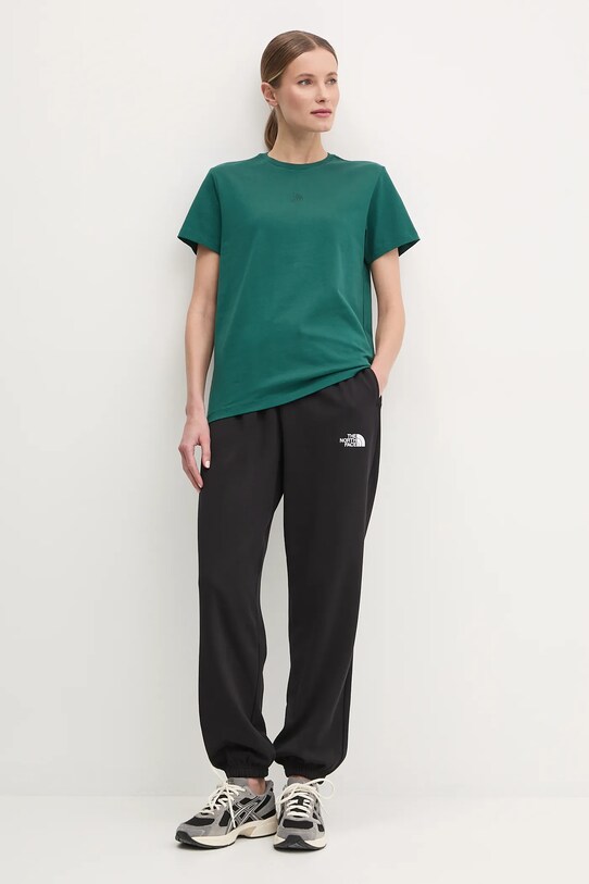 The North Face t-shirt in cotone Relaxed NF0A8C386GI1 verde SS25