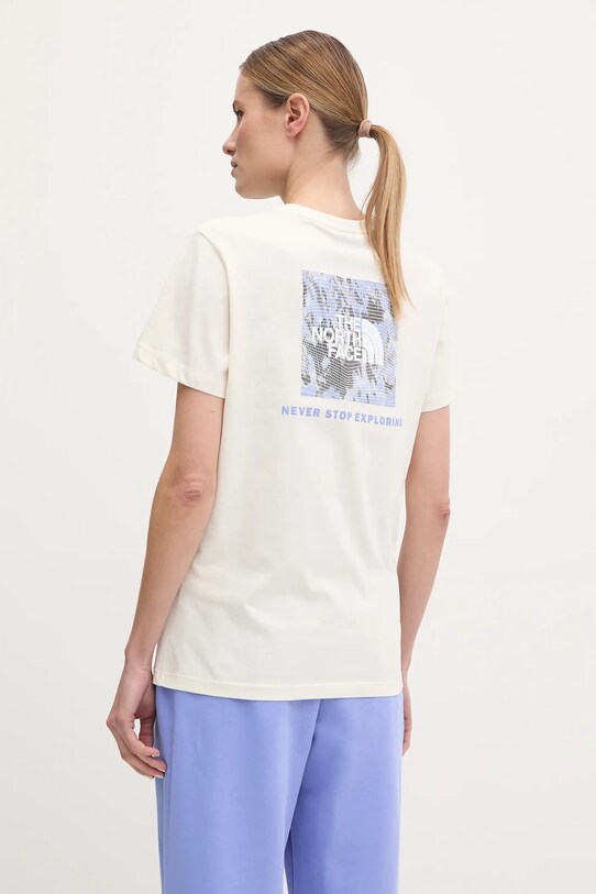 Abbigliamento The North Face t-shirt in cotone Tailgrid Infill NF0A8C4W9731 beige