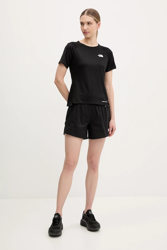 The North Face t-shirt sportowy Sunriser NF0A8BBXJK31 czarny SS25