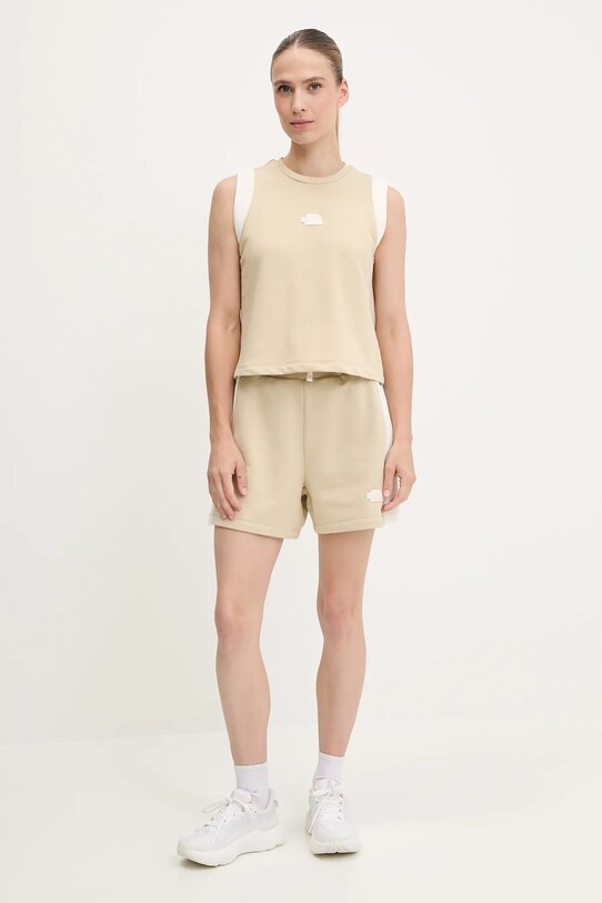 The North Face top Terry Relaxed NF0A8C263X41 bej SS25