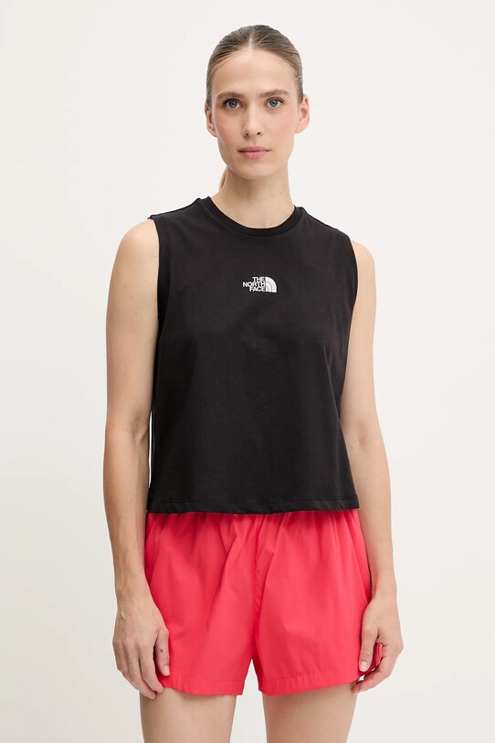 Îmbrăcăminte The North Face top din bumbac Never Stop Relaxed NF0A8C3EJK31 negru