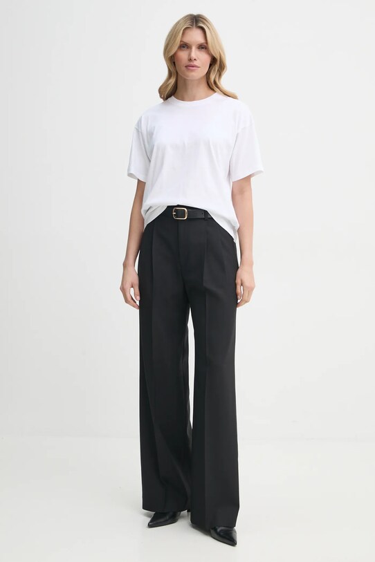 Βαμβακερό μπλουζάκι Filippa K 31287.FK λευκό SS25