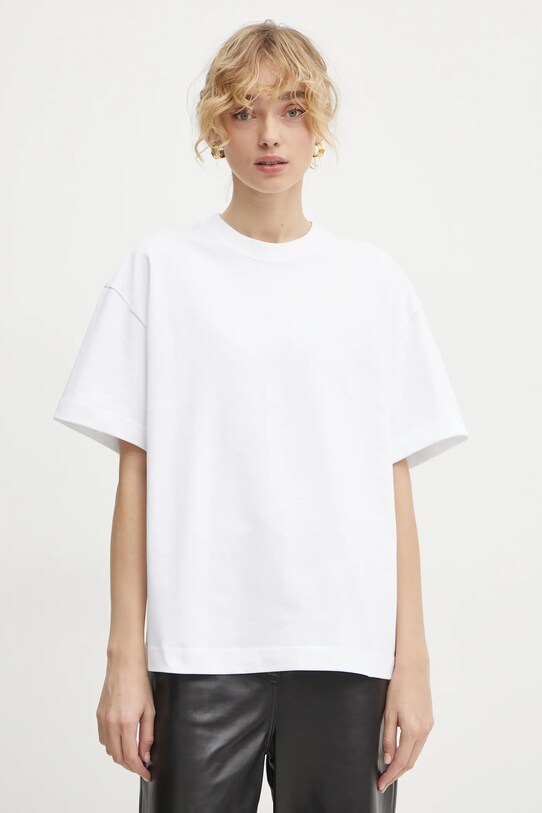 Хлопковая футболка Filippa K белый 30648.FK