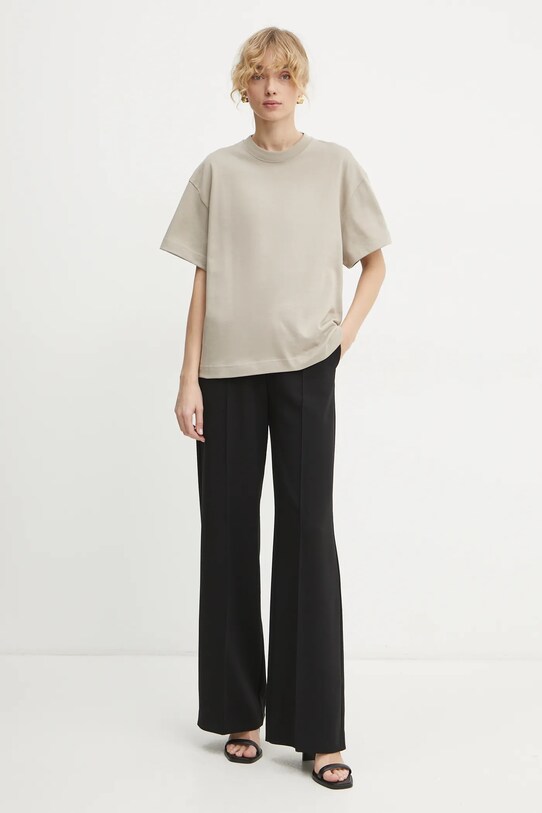 Хлопковая футболка Filippa K 30648.FK бежевый SS25