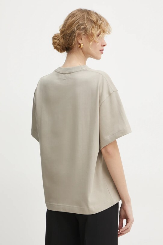 Одежда Хлопковая футболка Filippa K 30648.FK бежевый