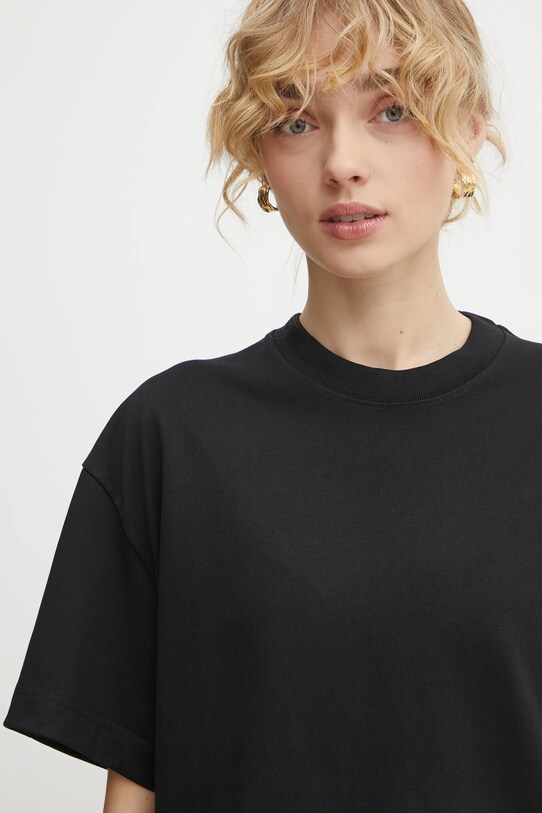Хлопковая футболка Filippa K чёрный 30648.FK