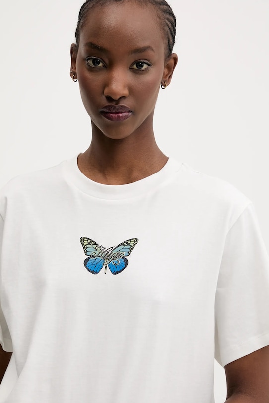 Bavlněné tričko Hugo Blue bílá 50537239