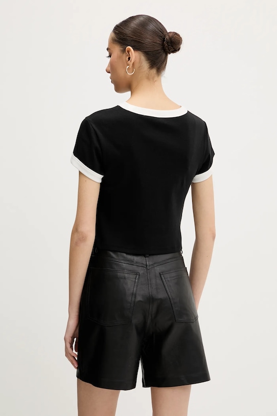 Одежда Хлопковая футболка Hugo Blue 50537476 чёрный