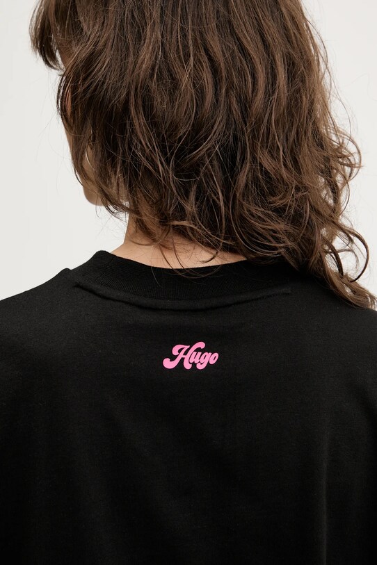 HUGO tricou din bumbac 50539107 negru