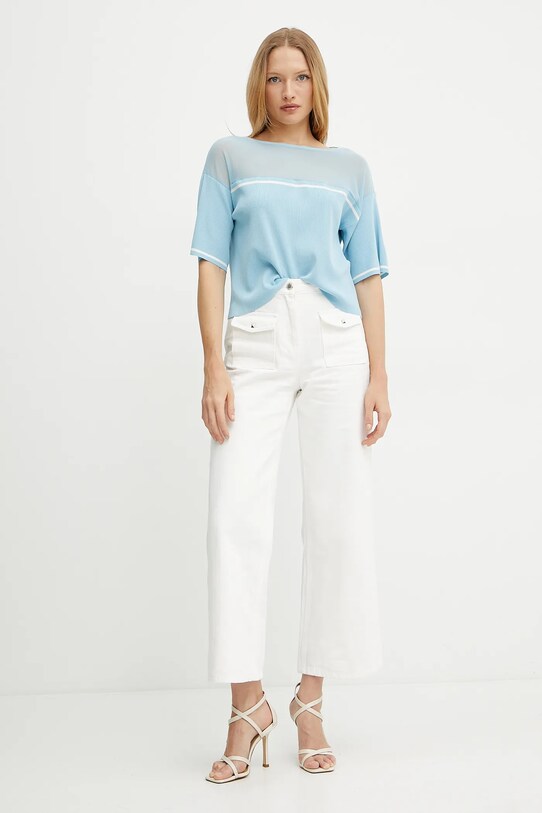 Liu Jo t-shirt TA5098.MS027 turkusowy SS25