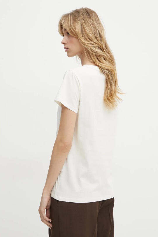 Odzież Liu Jo t-shirt bawełniany TA5170.JS923 beżowy