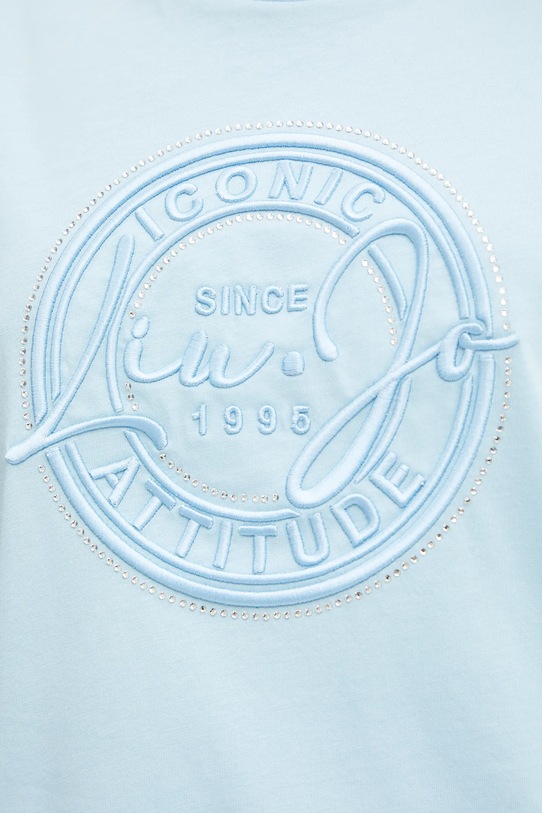 Хлопковая футболка Liu Jo TA5174.JS923 голубой