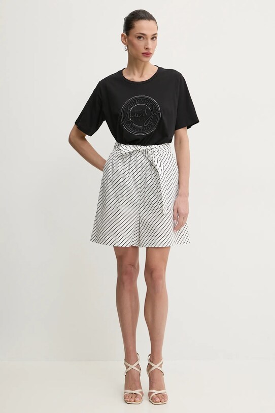 Liu Jo tricou din bumbac TA5174.JS923 negru SS25