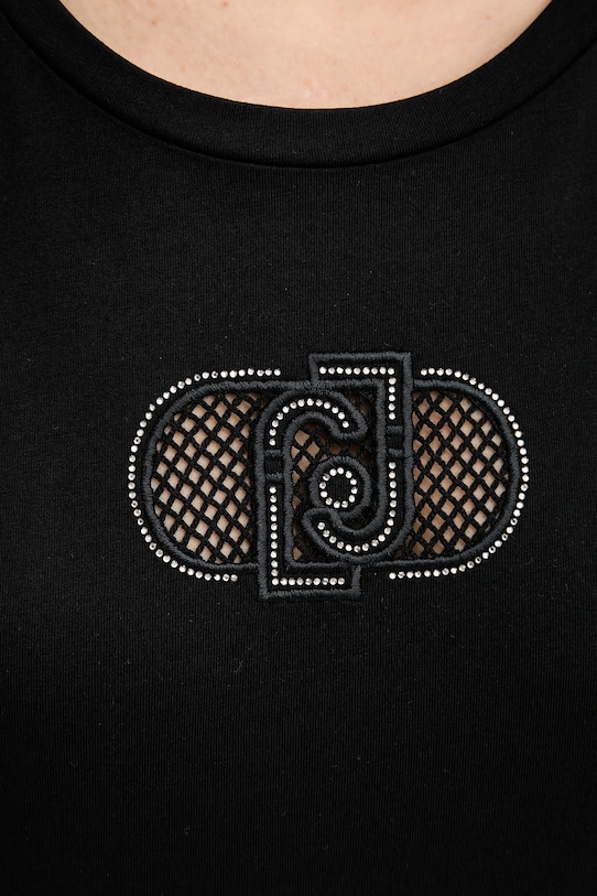 Liu Jo pamut póló TA5180.JS923 fekete