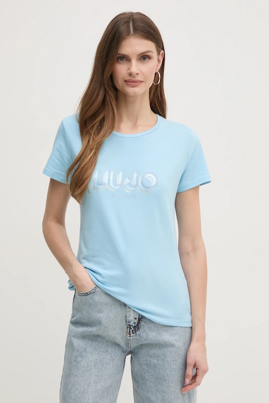 Liu Jo tricou imprimeu albastru TA5214.JS003