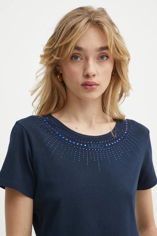 Odzież Liu Jo t-shirt TA5214.JS003 granatowy