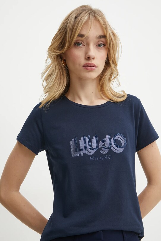 Liu Jo t-shirt granatowy TA5214.JS003