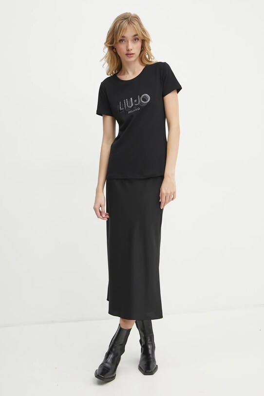 Liu Jo t-shirt TA5214.JS003 czarny SS25