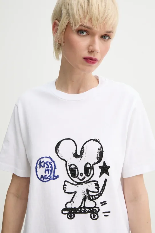 ZADIG&VOLTAIRE t-shirt bawełniany biały JWTS02734.107