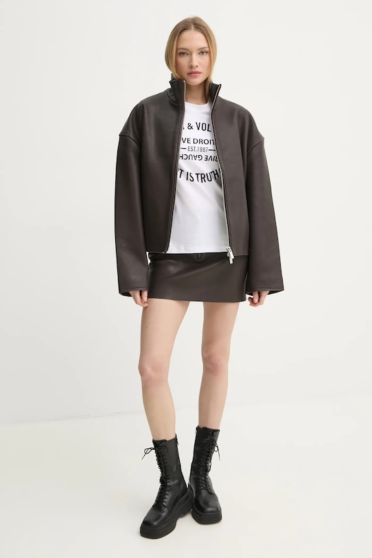 Bavlněné tričko ZADIG&VOLTAIRE JWTS02769.107 bílá SS25