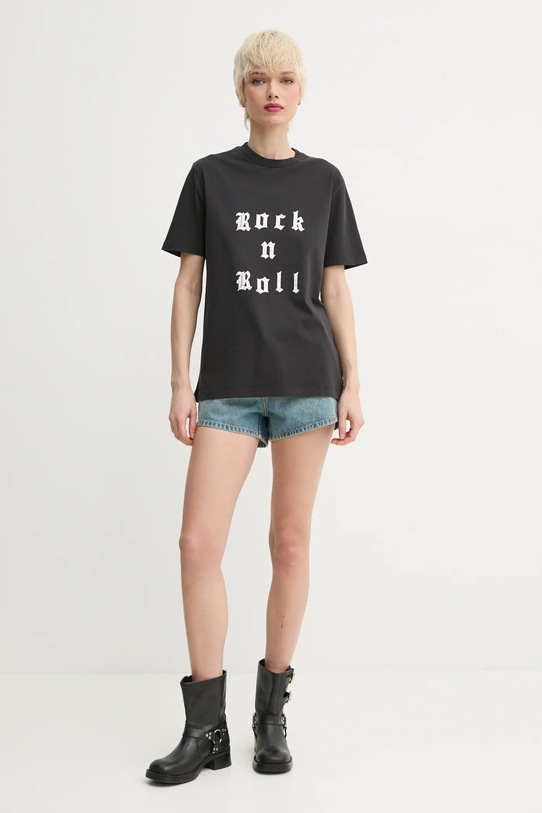 ZADIG&VOLTAIRE tricou din bumbac JWTS02770.9 negru SS25