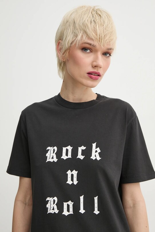 ZADIG&VOLTAIRE t-shirt bawełniany czarny JWTS02770.9
