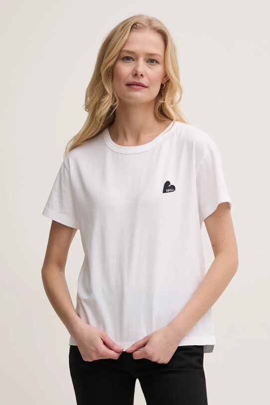 Bavlněné tričko ZADIG&VOLTAIRE bílá JWTS02781.107