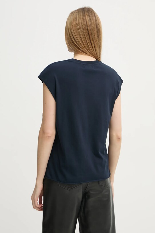 Îmbrăcăminte ZADIG&VOLTAIRE tricou din bumbac JWTT01265.404 bleumarin