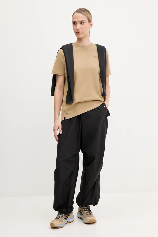 Haglöfs t-shirt 607665 beżowy AW25