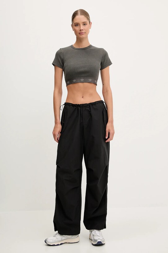 Футболка adidas Originals Rib SS Top JD0041 сірий SS25