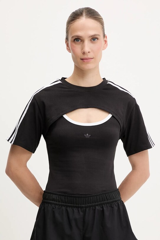 Футболка adidas Originals Cut-Out Tee regular чёрный JD0042