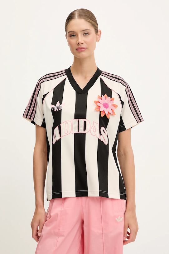 adidas Originals tricou Jersey imprimeu bej KC0672