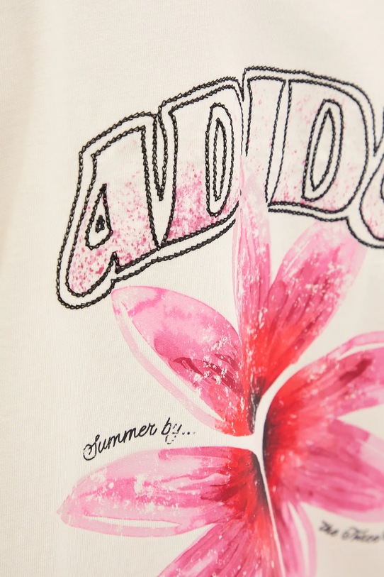 adidas Originals tricou din bumbac GFX Tee KC0678 bej