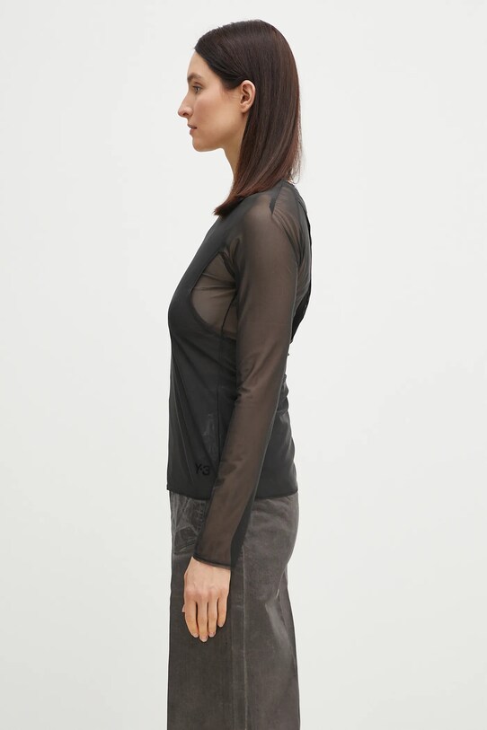 Bluza Y-3 Mesh Fitted Tee JD1455 crna SS25