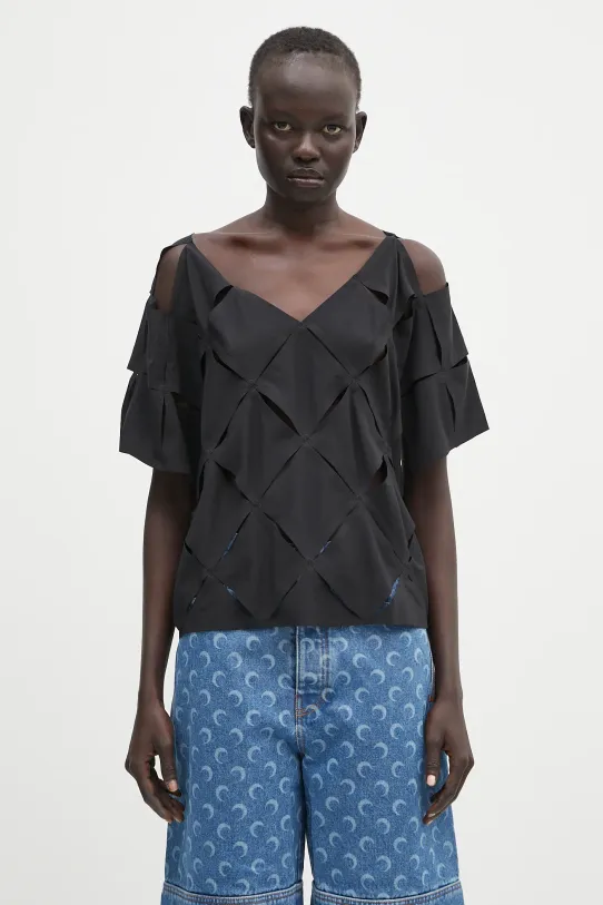 Y-3 t-shirt Puzzle Top Planet friendly czarny JD1476