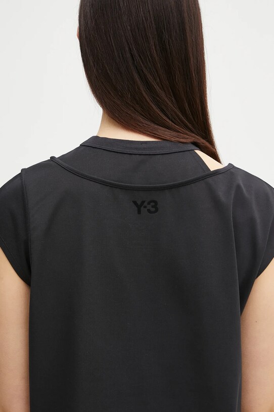 Y-3 rochie Tee Dress negru JD1480