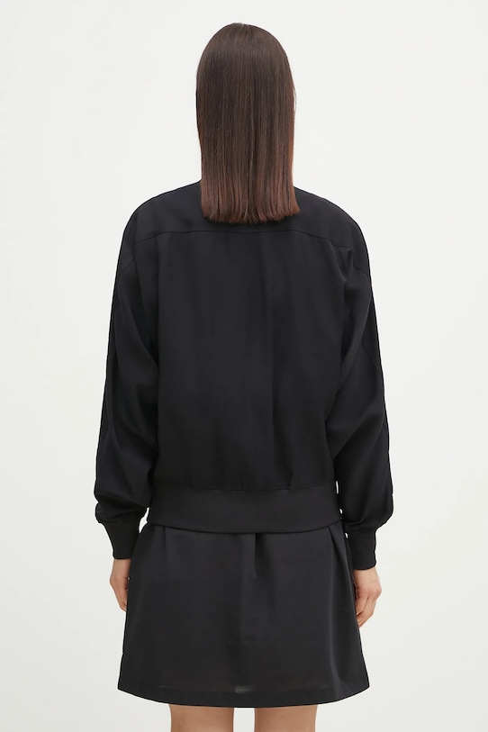 Clothing Y-3 bomber jacket Rayon Twill Track Top JD1762 black