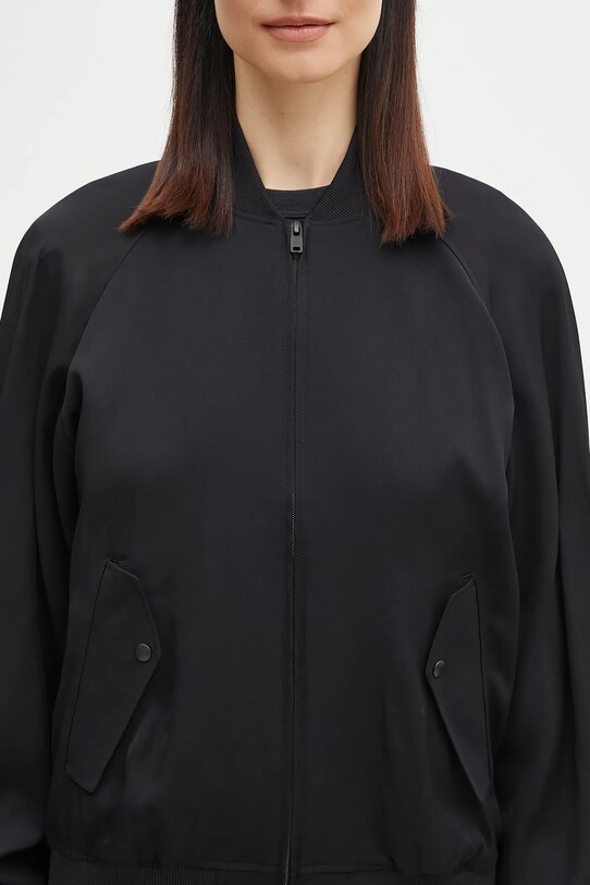 Bomber jakna Y-3 Rayon Twill Track Top crna JD1762