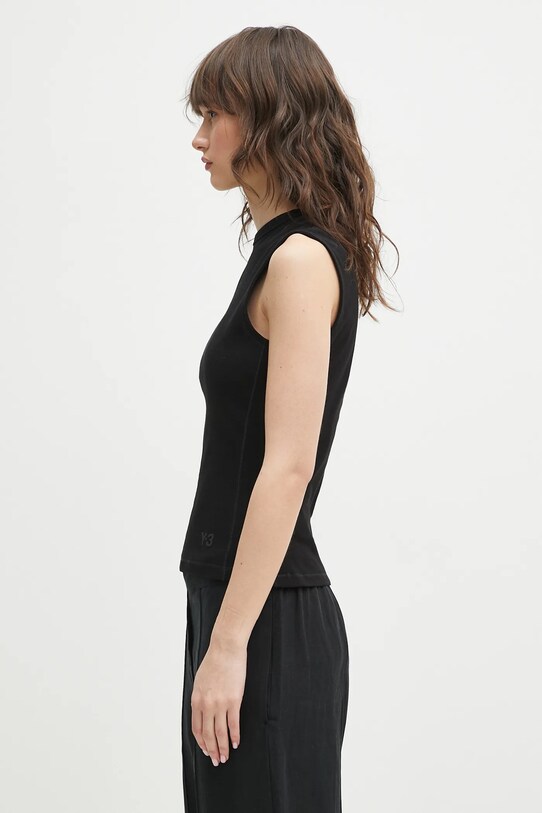 Y-3 top in cotone Fitted Tank Top JD1766 nero SS25
